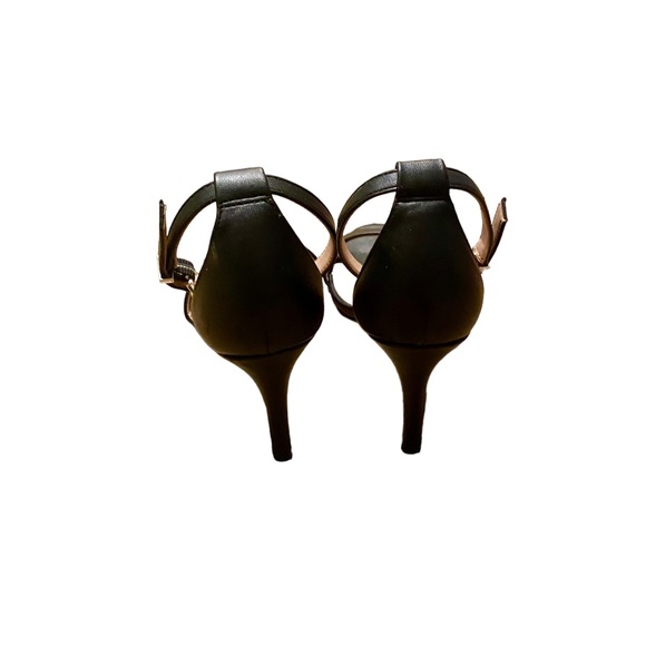 CALL IT SPRING VEGAN LEATHER HEELS ANKLE STRAP BLACK SIZE 8 STILETTO HEELS - Picture 2 of 16